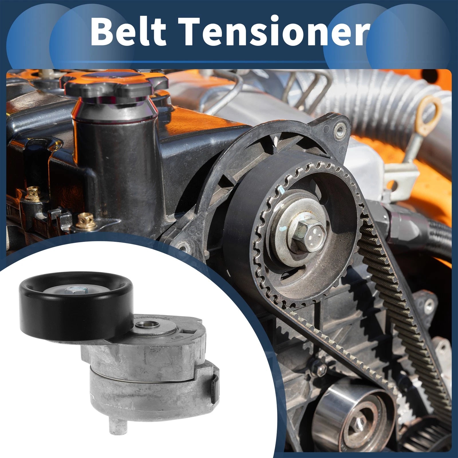 Belt Tensioner for Ford Taurus (1996–2000) No.F6DZ6B209DA/F5DE6B209DA Metal
