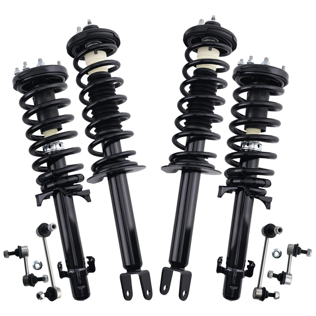 8x Struts Sway Bars Coil Spring Kit for Honda Accord (2008–2012)