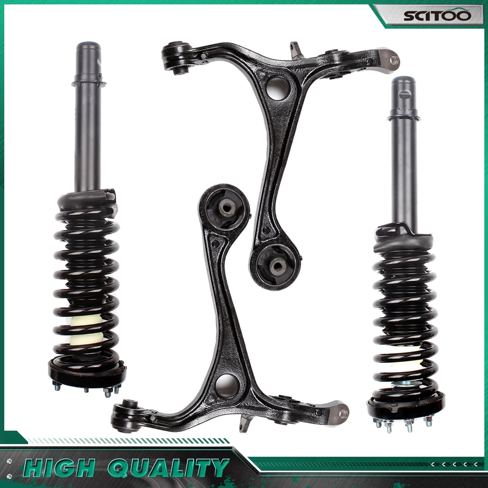 Front Struts w/ Spring & Lower Control Arm for Honda Accord Acura 2.4L (2003–2007)