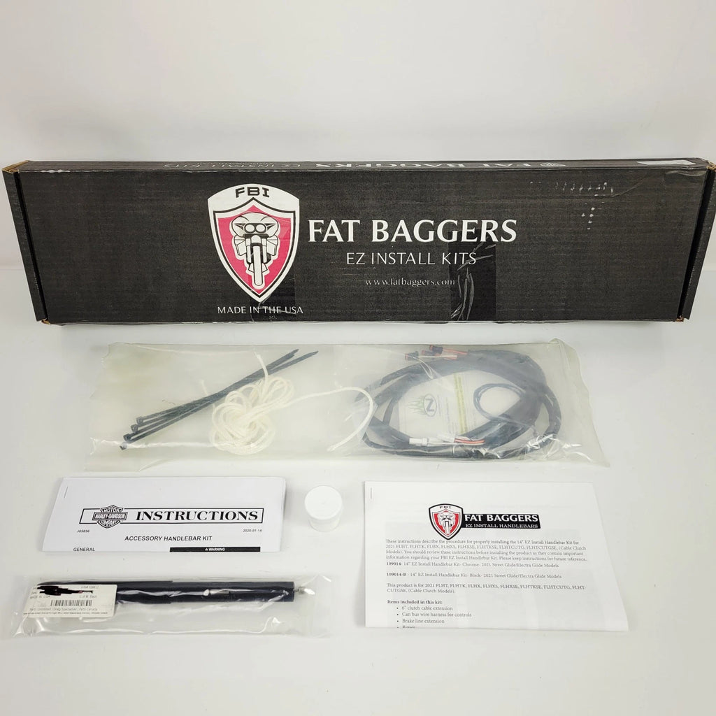 EZ Install Handlebar Kit +4" for Harley Touring (2021) 0662-0822 109012