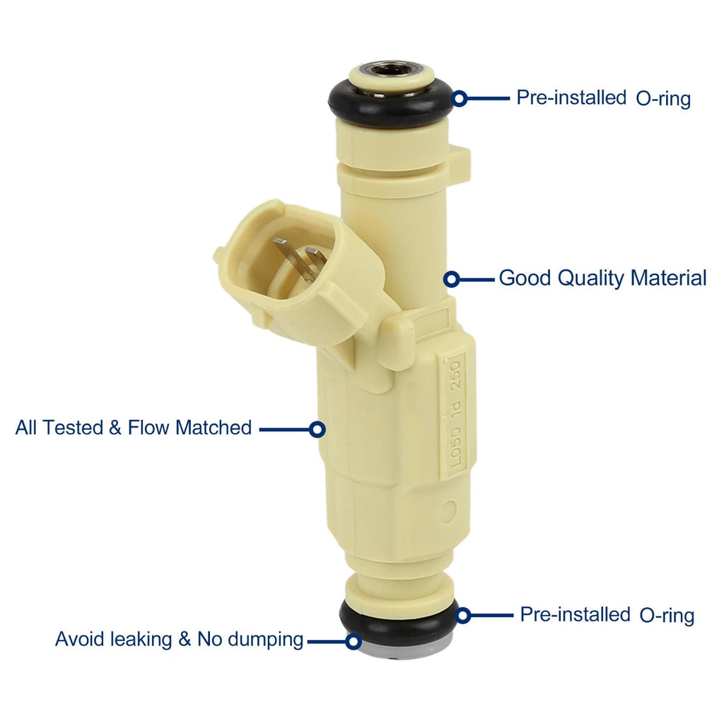 Set of 4 Fuel Injectors for Hyundai Tucson (2011–2013) & Kia Forte Koup (2010–2012) 2.0L 2.4L