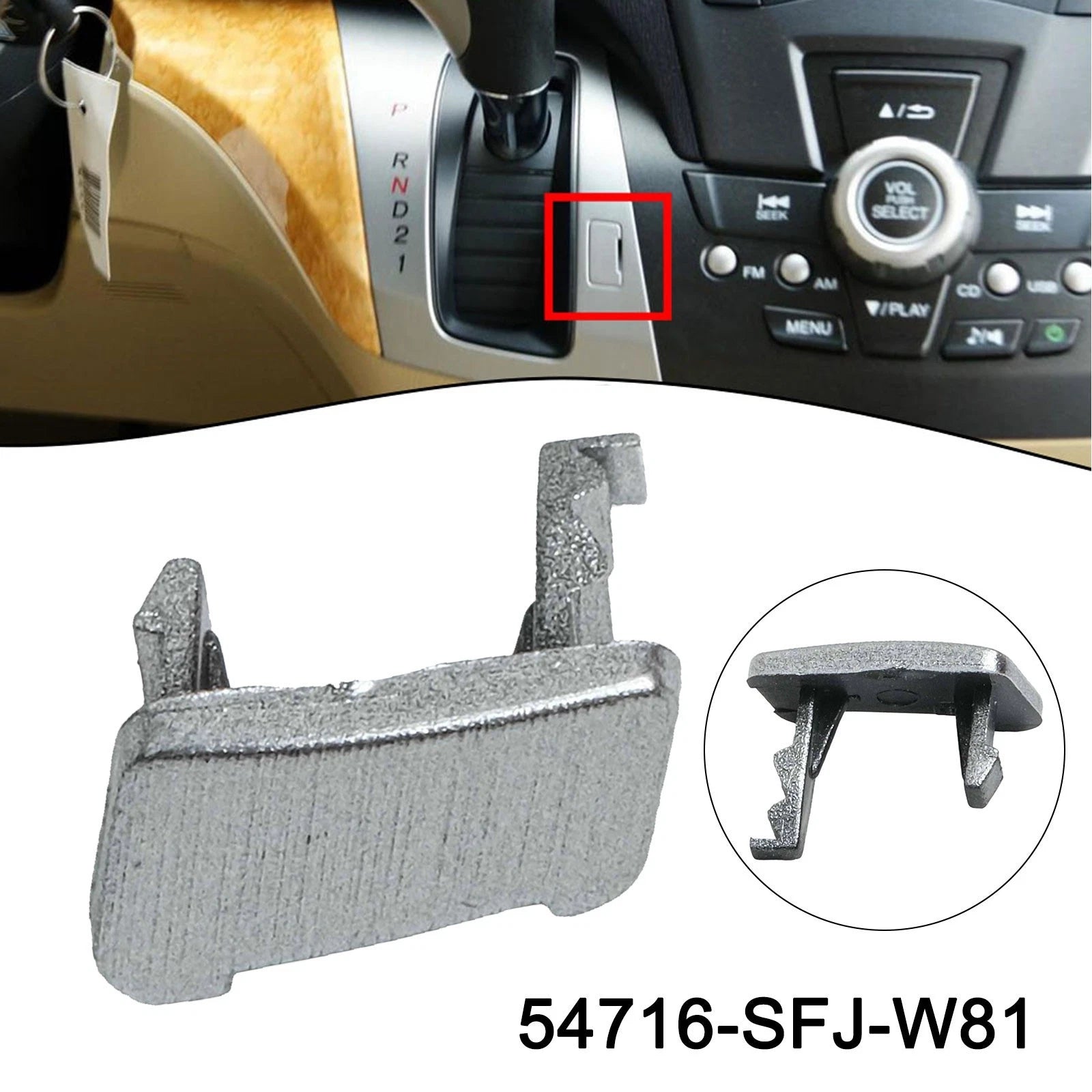 Shifter Lock Cover for Honda Odyssey (2005–2008) OEM 54716-SFJ-W81