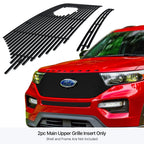 Stainless Black Billet Grille Insert for Ford Explorer (2020-2024)
