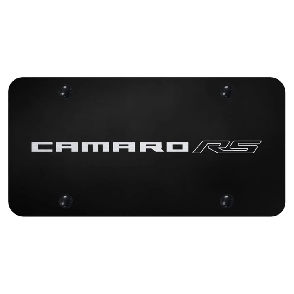 Name on Black License Plate - Officially Licensed for Chevrolet Camaro RS