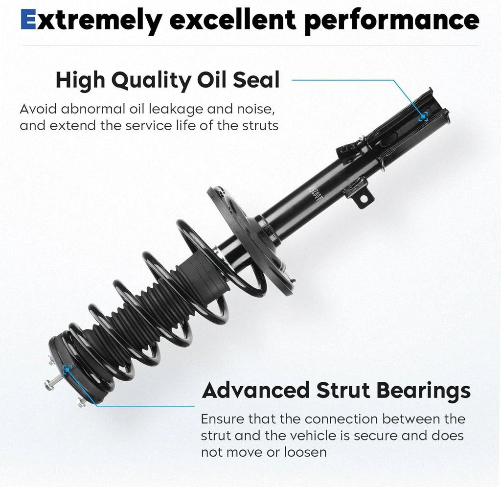 2X Rear Struts Shock Absorbers for Lexus ES350, Toyota Camry, Avalon (2007–2011)