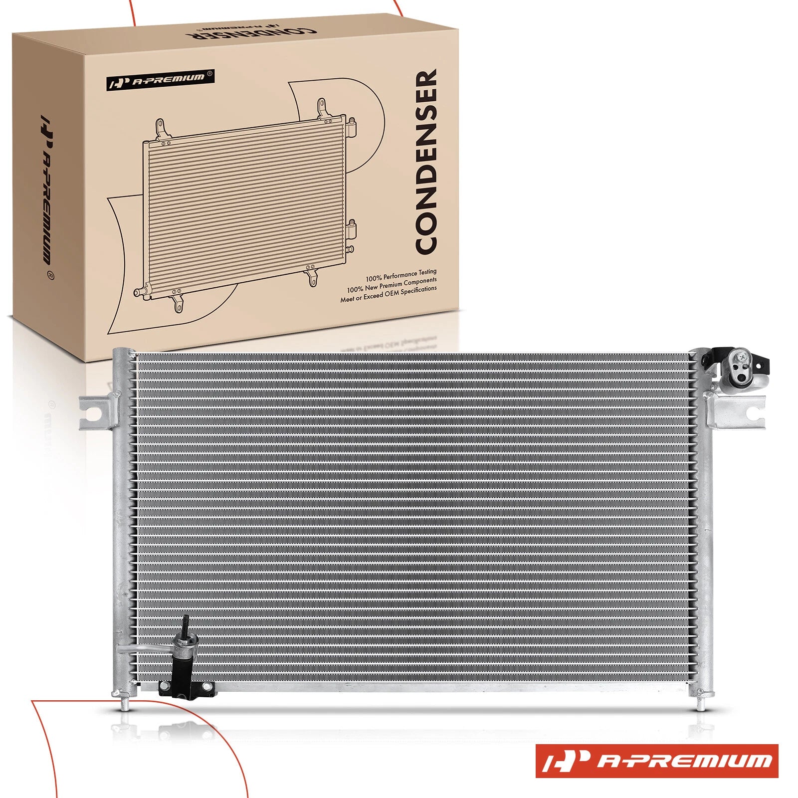 A/C Condenser with Bracket for Mitsubishi Montero (1994–2000)