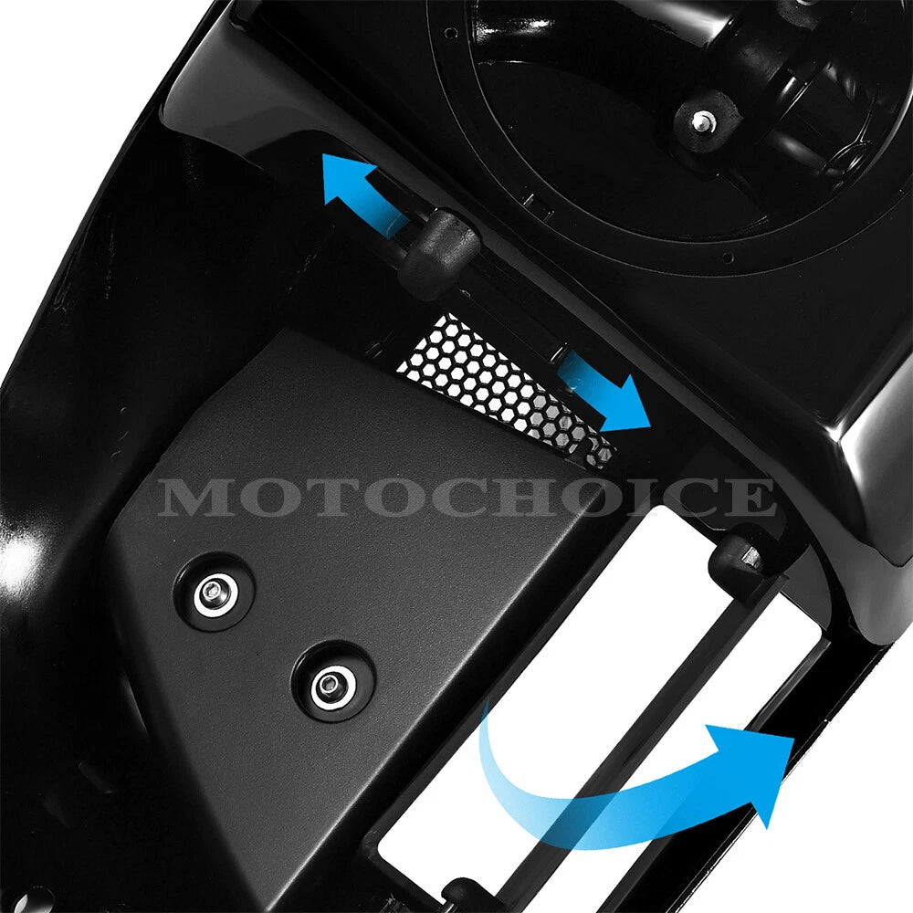 Lower Vented Fairing with 6.5" Speaker Box Pod for Harley Touring Glide