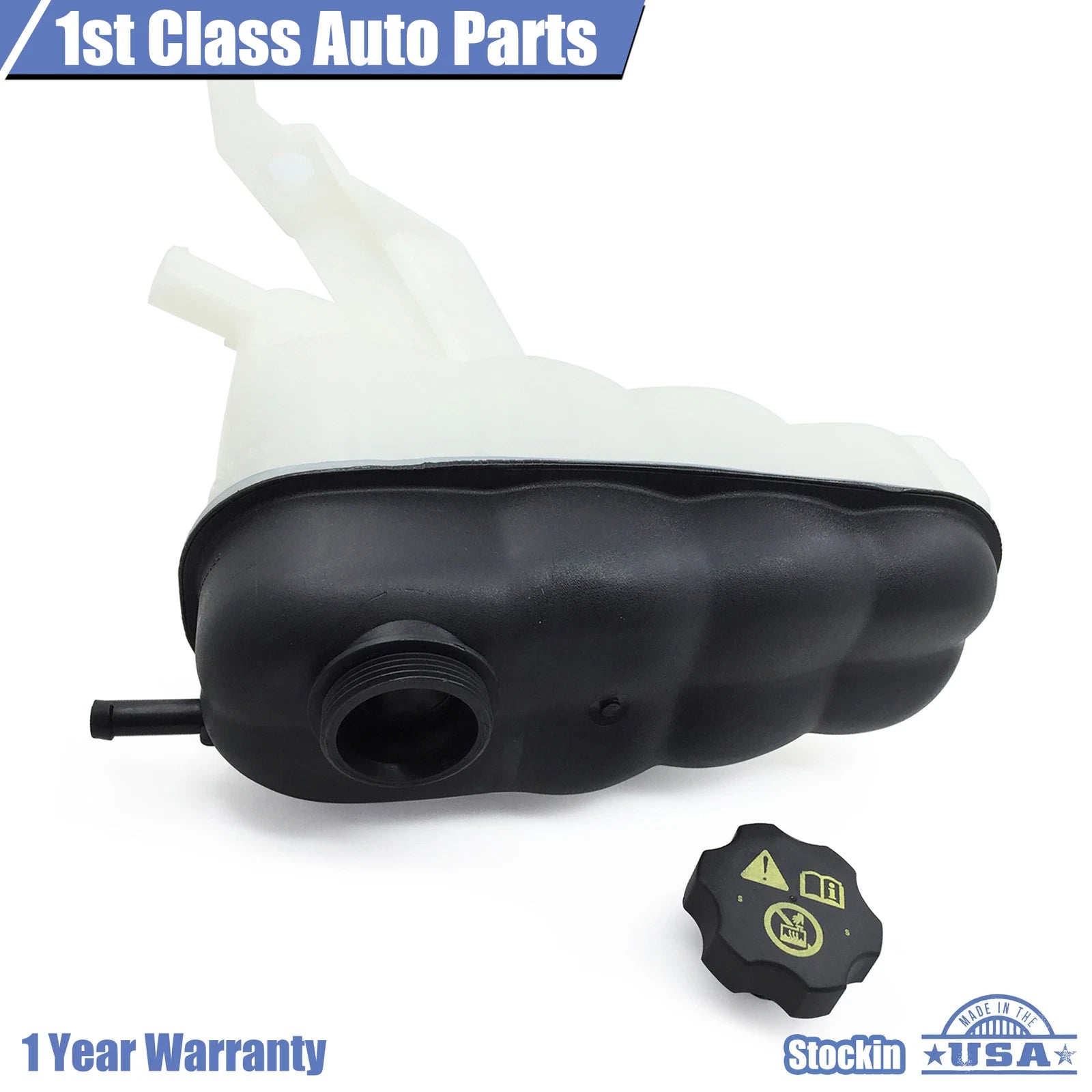 Engine Coolant Overflow Tank with Cap for Cadillac Chevy GMC