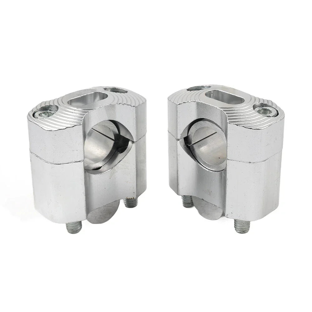 7/8 to 1-1/8 Handlebar Fat Bar Mount Clamps Risers for Dirt Pit Bike ATV