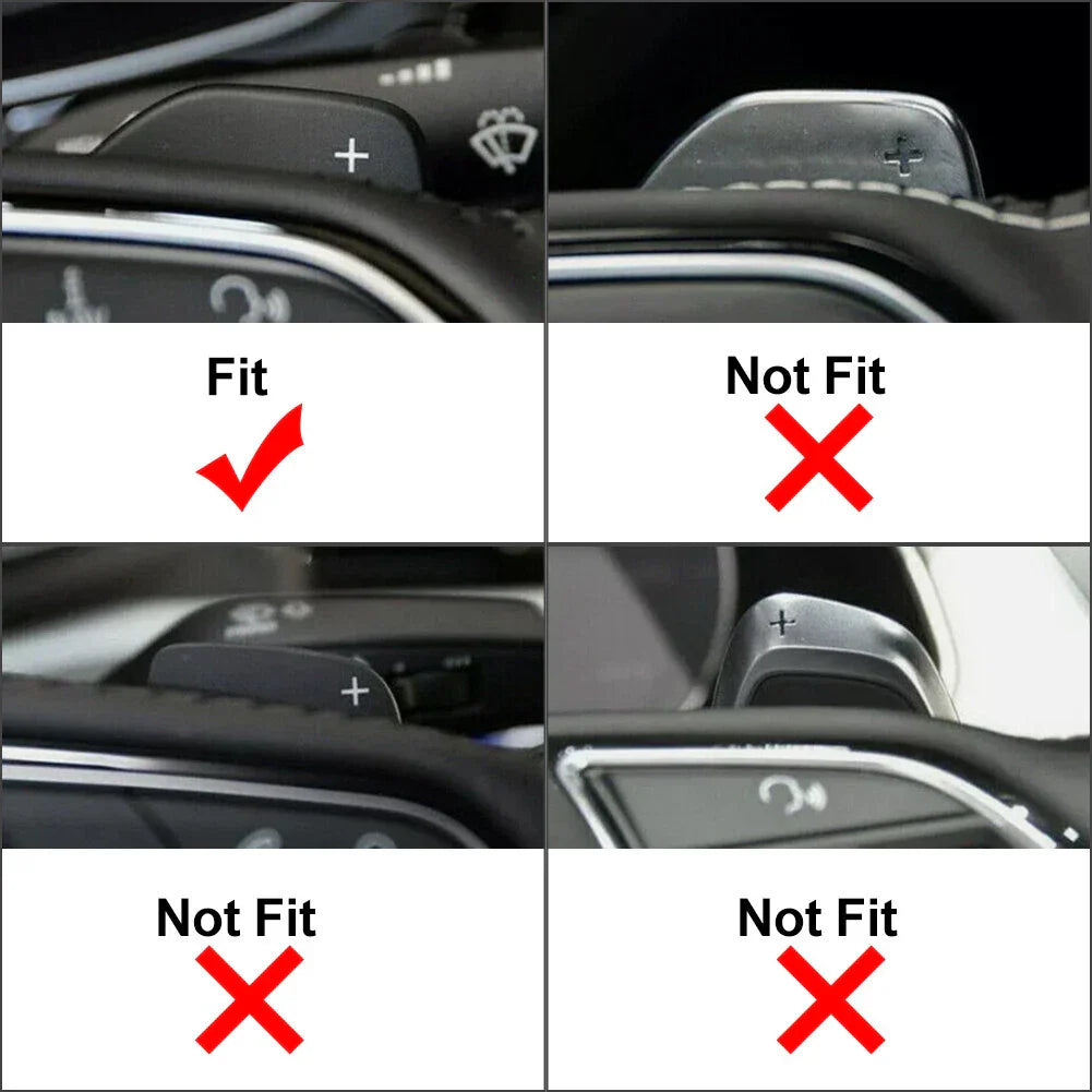 Steering Wheel Shift Paddle Extensions for Audi A3 A4 A5 A6 A7 A8 Q5 Q7 S3 S5