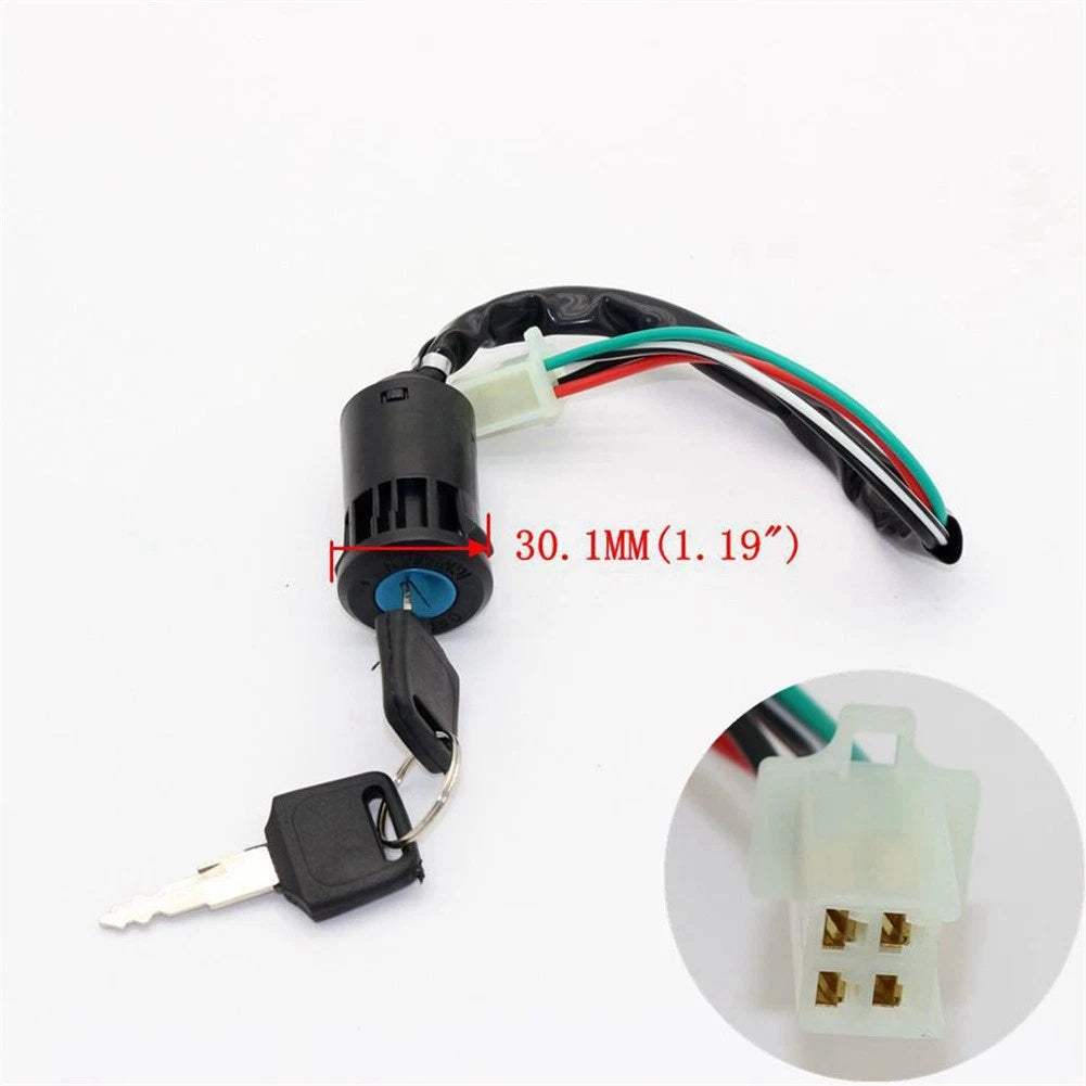 ATV Key Ignition Switch 4 Wire for 50 70 90 110 125 150 250 CC