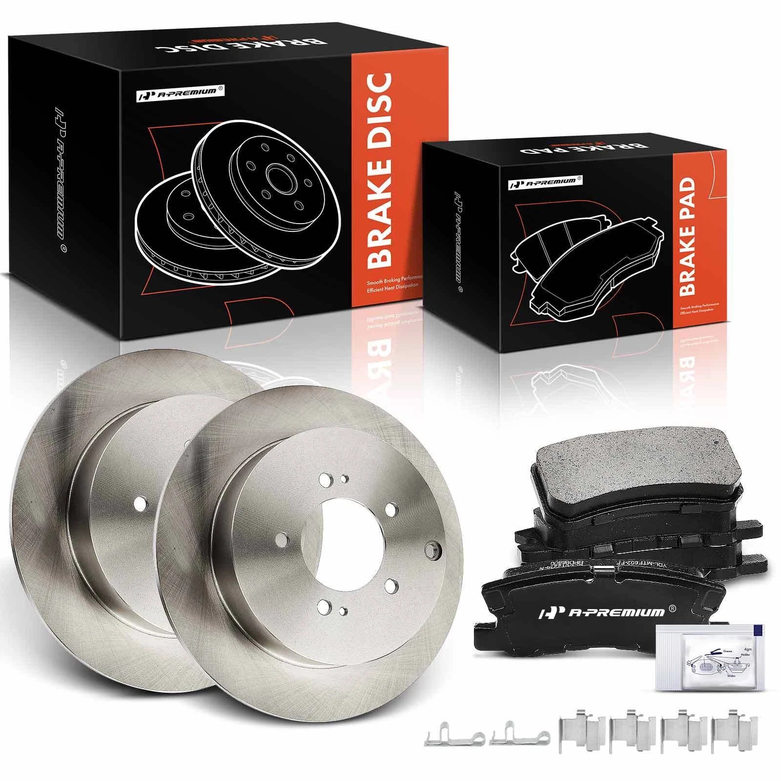 Rear Disc Brake Rotors & Ceramic Pads for Mitsubishi Outlander (2007–2012)