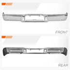 Rear Bumper Face Bar for Ford F-150 Lincoln Mark LT (2004–2008) Chrome w/Sensor Holes