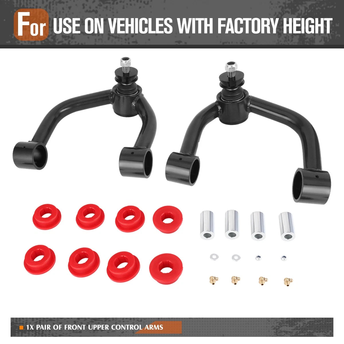 J2 Black Front Upper Control Arms w/ Ball Joint for Toyota Tundra Sequoia (2000–2007)