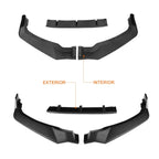 Carbon Fiber Look CK-Style Front Bumper Lip for Honda Odyssey (2018–2020)