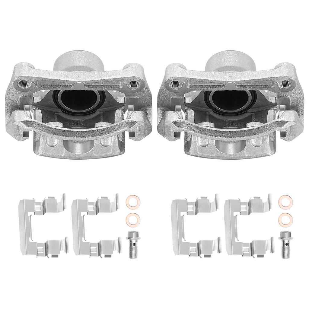 Front Brake Calipers with Brackets Pair for Nissan Sentra (2007–2019)