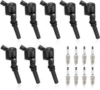 8 Pack Ignition Coils & Spark Plugs SP479 for Mercury Grand Marquis (1998–2011)