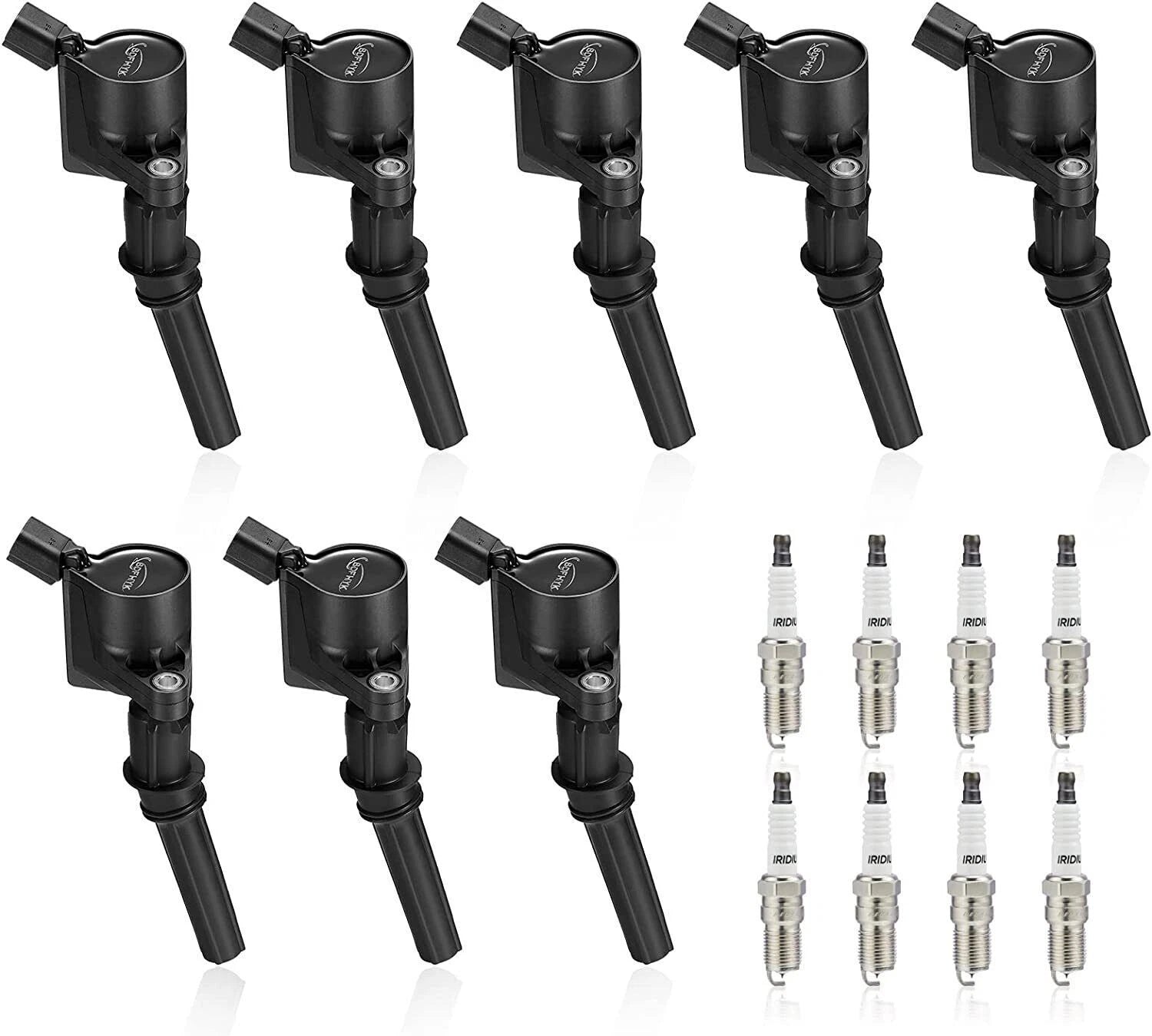 8 Pack Ignition Coils & Spark Plugs SP479 for Mercury Grand Marquis (1998–2011)