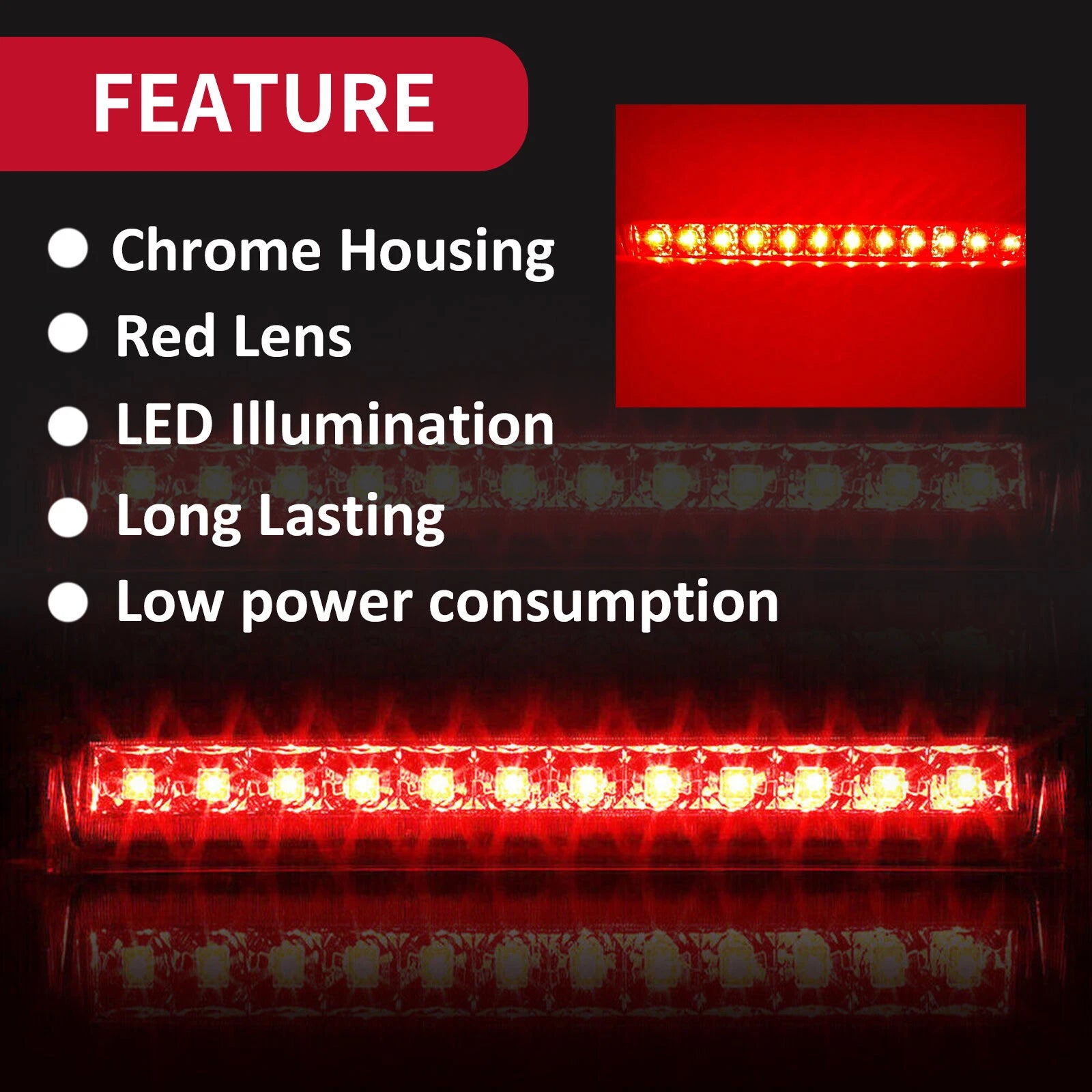 LED Third Brake Light for Chevrolet Suburban Tahoe GMC Yukon (2000-2006)