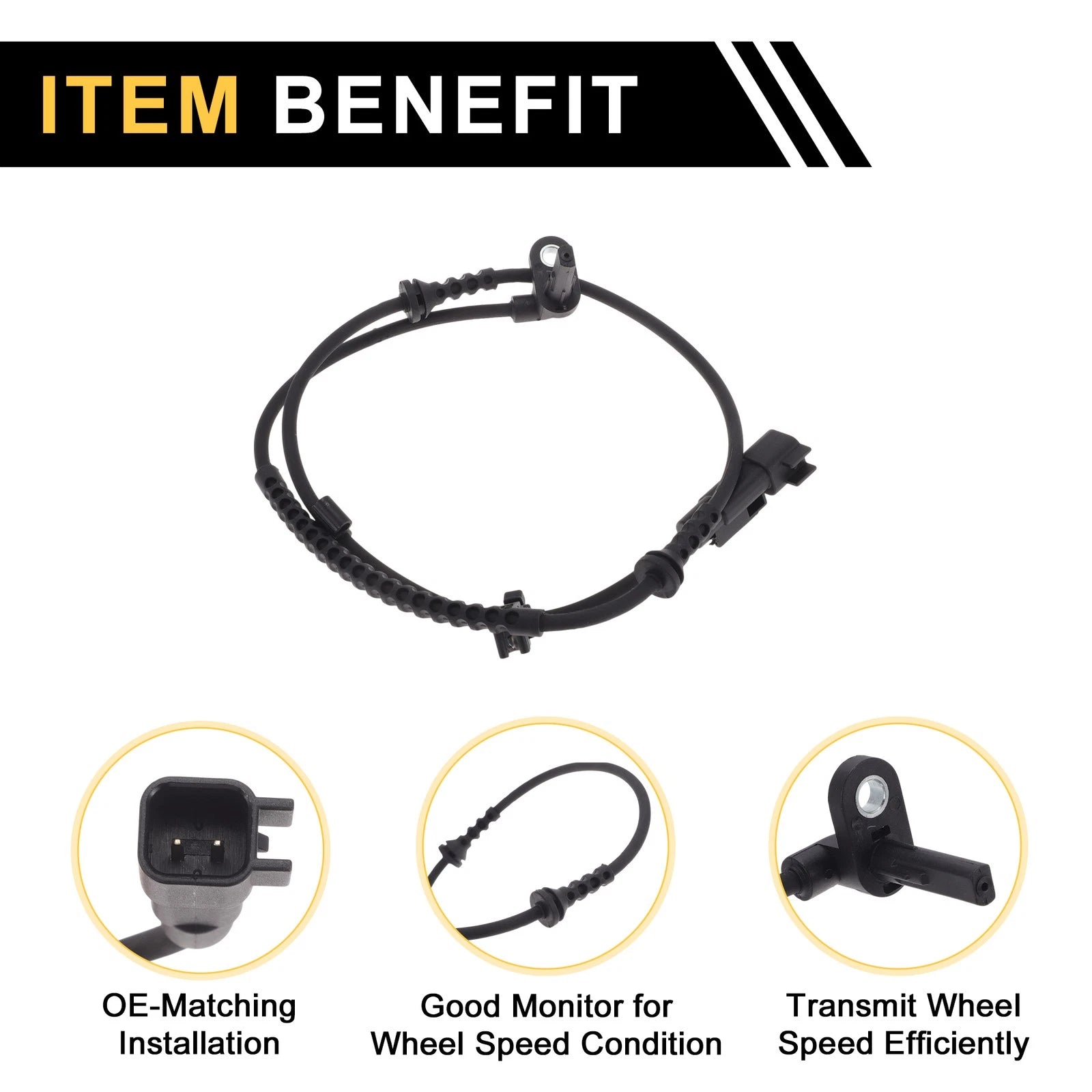 ABS Wheel Speed Sensor No. 95019935 for Chevrolet Sonic (2012–2020) Front Right