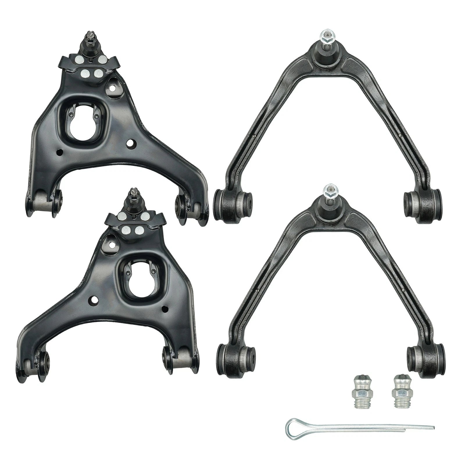 Front Upper & Lower Control Arms for 1999–2006 Chevy Silverado 1500 (5.3L)