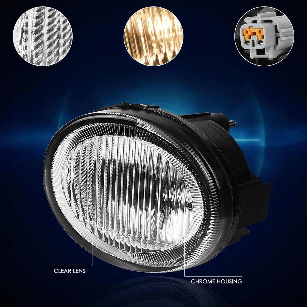 Fog Lights for Nissan Maxima A33 VQ35DE (2002–2003) - Clear Lens Pair