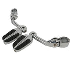 Highway Bar Footpegs Long Angled Adjustable Mount for Harley Touring Softail