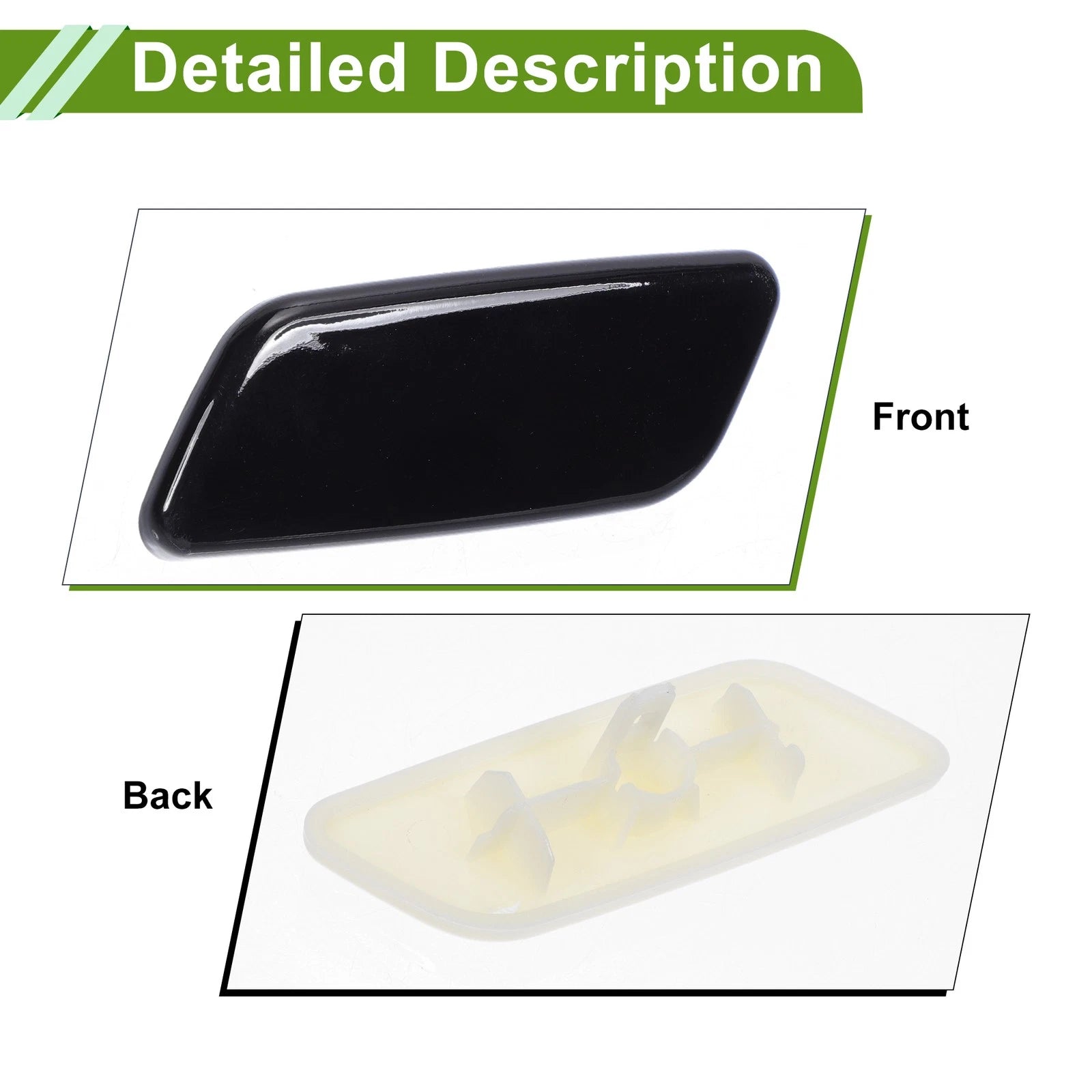 Front Left Washer Nozzle Cover Cap for Toyota Prado (2012–2015) 8504560090 Black