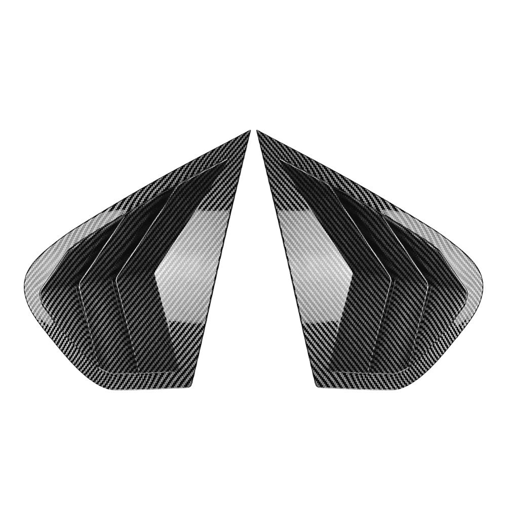 Rear Window Louver Shutter Cover Trim for BMW X6 E71 E72 (2008–2014) Carbon Black