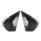 Rear Window Louver Shutter Cover Trim for BMW X6 E71 E72 (2008–2014) Carbon Black