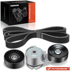 3X Serpentine Belt Drive Component Kit for Ford E150 Econoline (1993–1995)