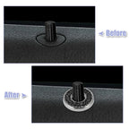 4pcs Black Door Lock Stickers for Mercedes Benz E C Class GLC (2015–2019)
