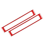 Interior Door Sill Accent Cover Trim for Honda S2000 (2004–2009) Carbon Fiber Red