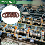 Set of 5 Oil Seal Rotary Shaft Seal FKM Rubber 20x28x5mm
