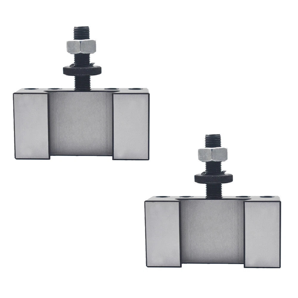 Set of 2 Quick Change Tool Post Turning & Facing Holders for AXA Lathes
