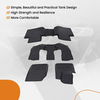 Set of 4 Black TPE Carpet Floor Mats for Volvo XC90 (2016–2025)