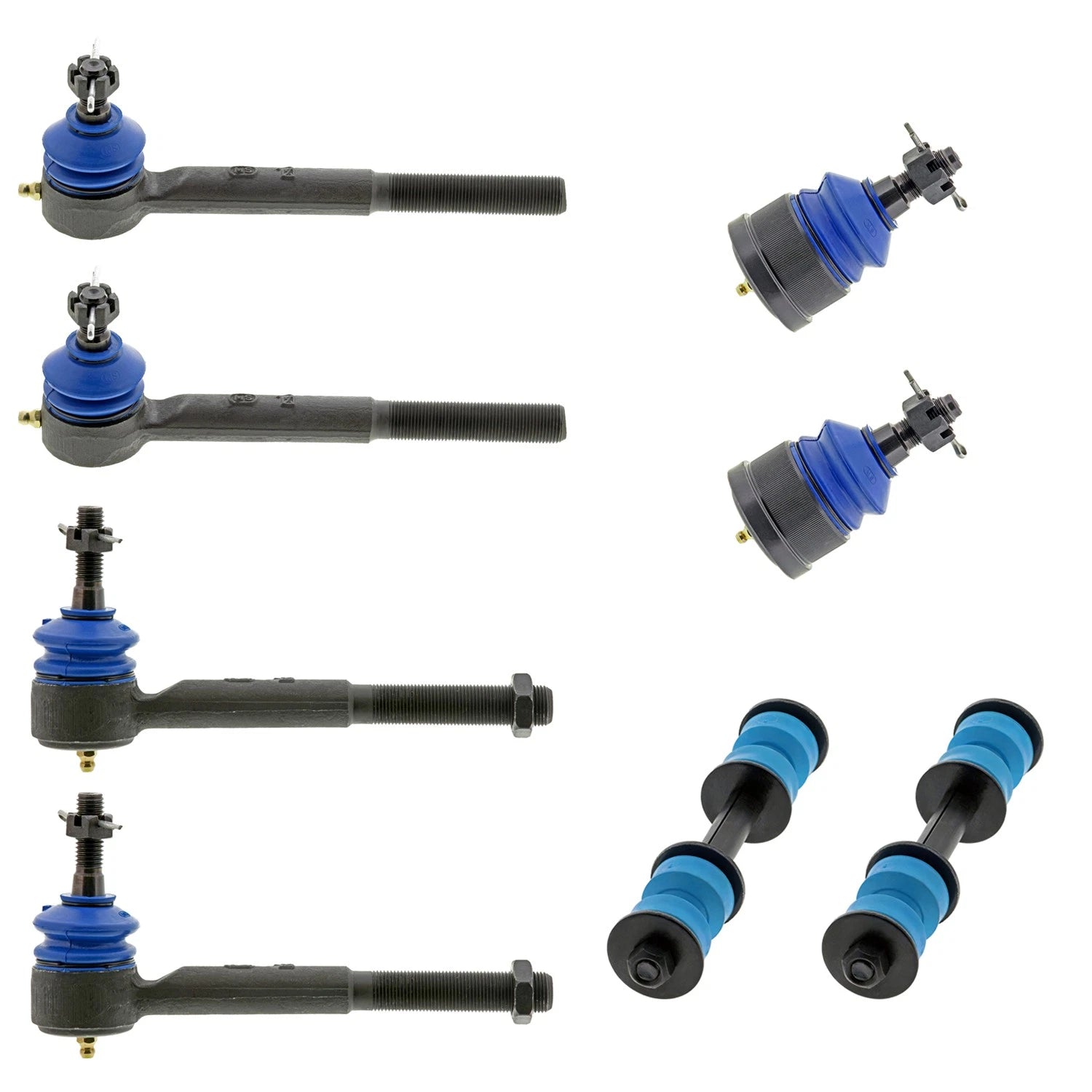 Set of 4 Mevotech Supreme Tie Rod Ends Sway Bar Kit for GMC C1500 C3500 (1990–2000)