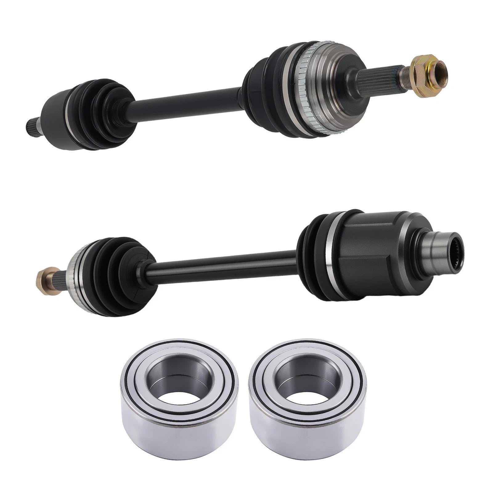 Front CV Joint Axle Shafts + Wheel Bearing for Honda CR-V (1997–2001)
