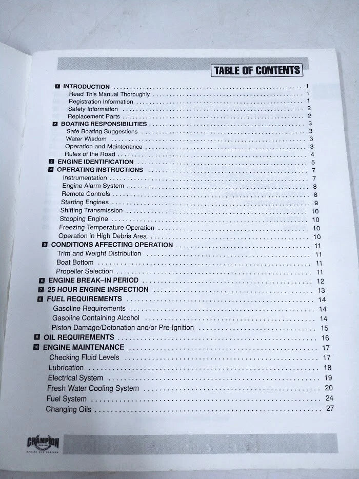 Crusader Engines Manual for Crusader Marine Gas Engines (22822)