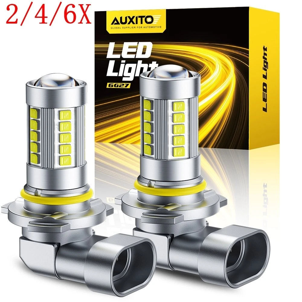 2X AUXITO 9006 HB4 LED Headlight Bulb for Low Beam Fog Light (CANBUS, 6500K)