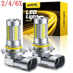 2X AUXITO 9006 HB4 LED Headlight Bulb for Low Beam Fog Light (CANBUS, 6500K)