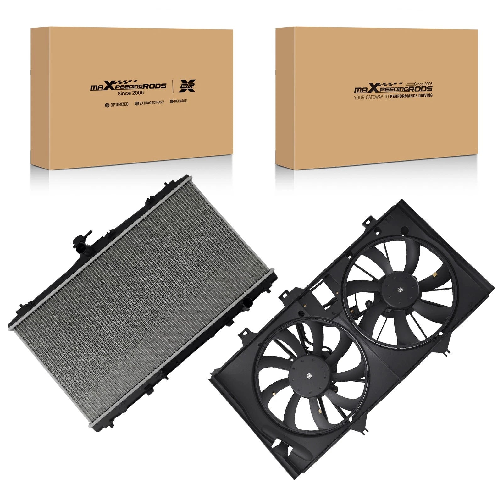 Radiator & Cooling Fan Kit for Toyota Camry L4 2.5L (2012-2017)