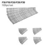 1105pcs Staple Brad Nails for F15/F20/F25/F30 (DIY Home/Gardening Kit)