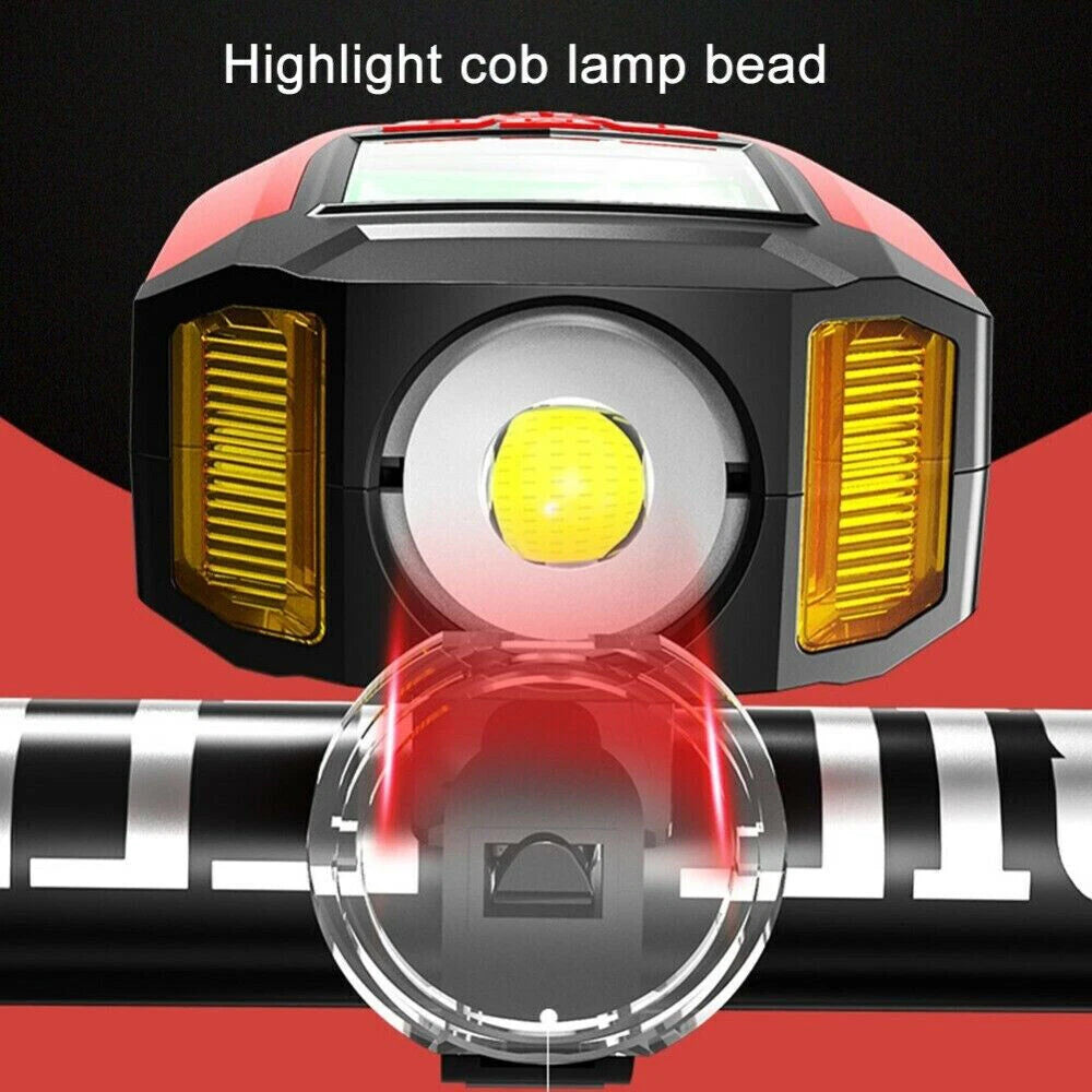 USB Rechargeable LED Bicycle Headlight for 12-24V Bikes