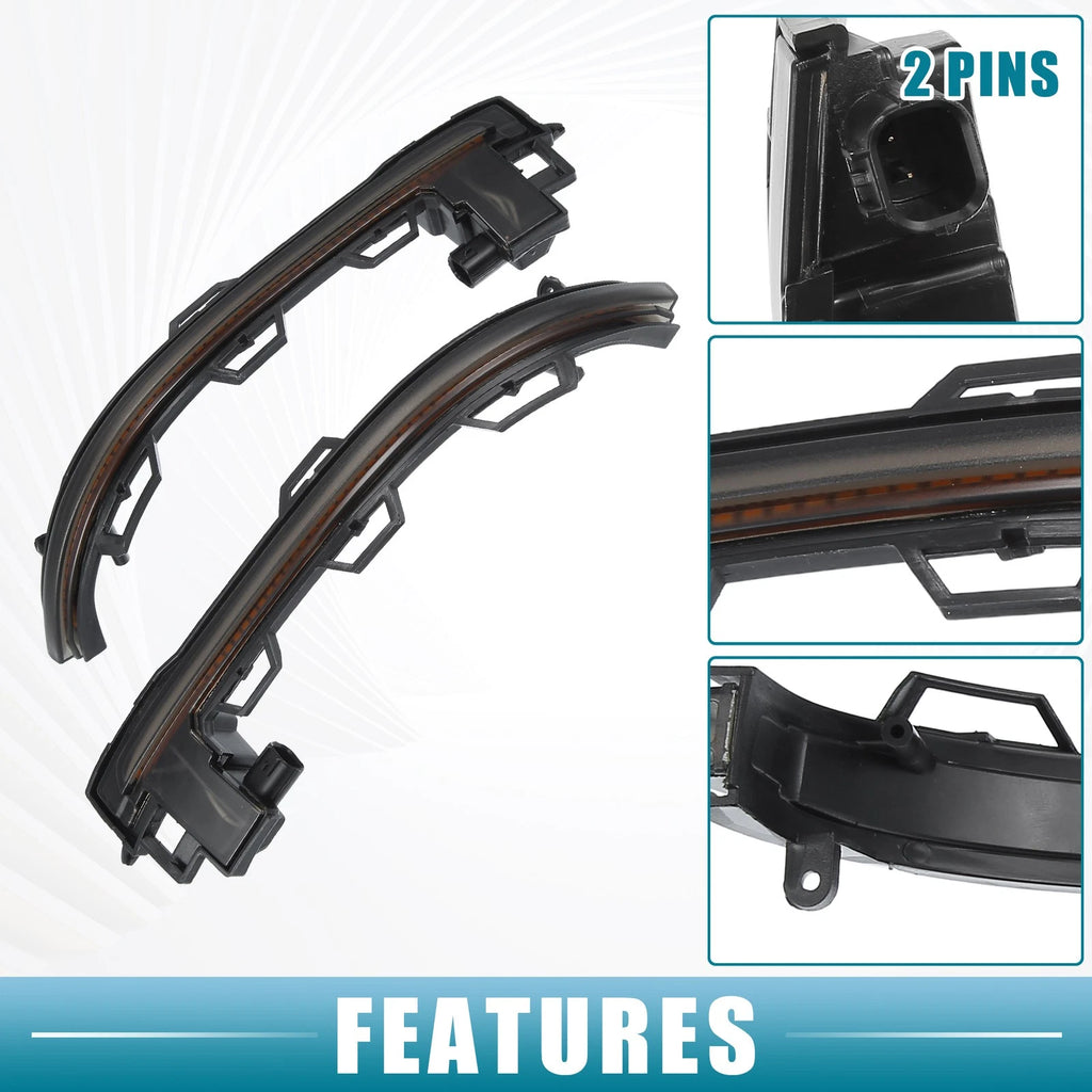 1 Pair LED Turn Signal Light No. 63137291217 for BMW X6 (2015–2019)