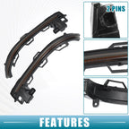 1 Pair LED Turn Signal Light No. 63137291217 for BMW X6 (2015–2019)