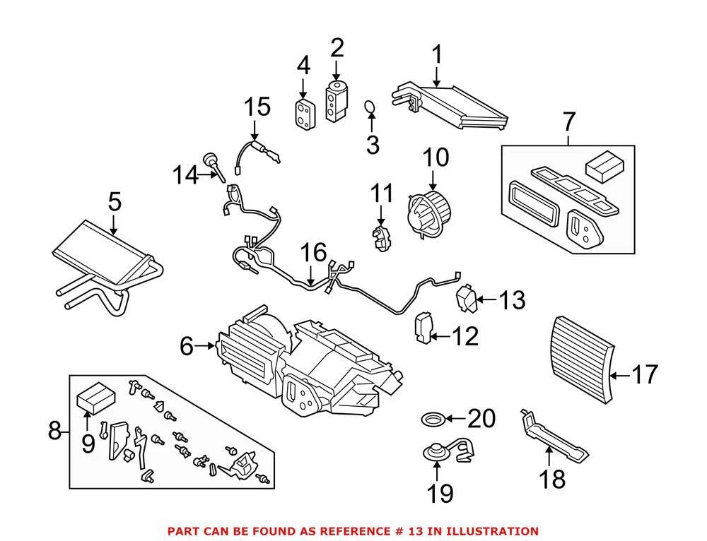 HVAC Air Adjustment Control Motor for BMW 128i 135i 325i 325xi 328i (2008–2013)