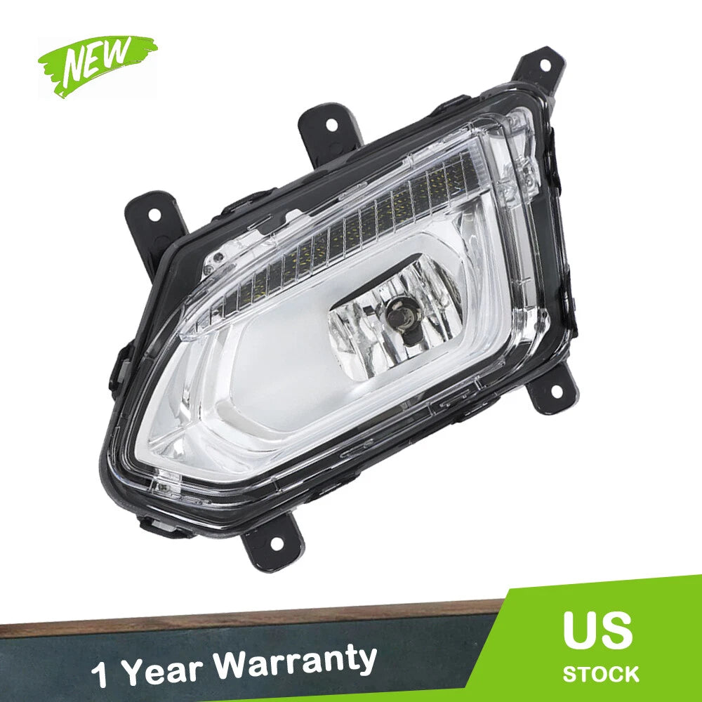 Left Fog Light Housing for Chevrolet Equinox (2016–2017) Clear Halogen