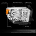 Chrome Amber Headlight Assembly for Toyota Tundra (2014–2017)