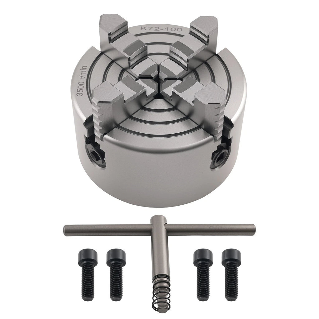 4 Jaw Self Centering Chuck 100mm for Metal Lathe (K72-100)